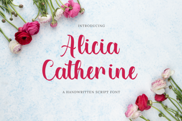 Alicia Catherine Font Poster 1