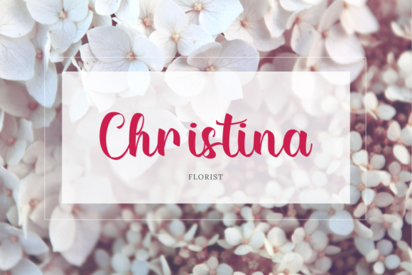 Alicia Catherine Font Poster 3