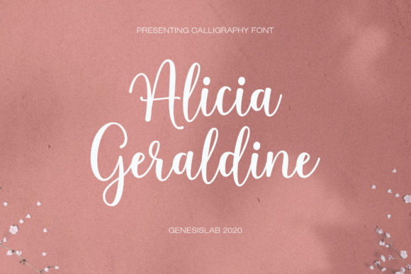 Alicia Geraldine Font Poster 1