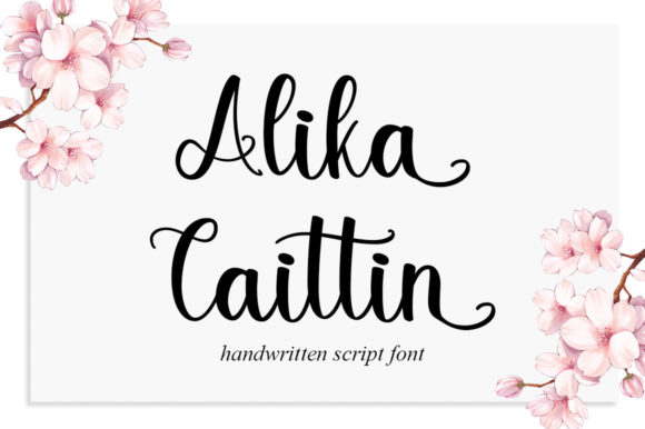 Alika Caitlin Font Poster 1