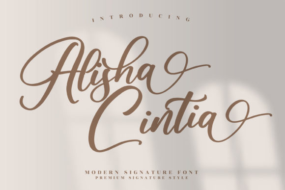 Alisha Cintia Font Poster 1