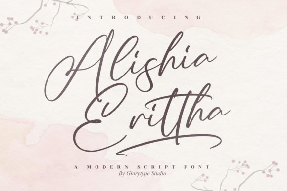Alishia Erittha Font Poster 1