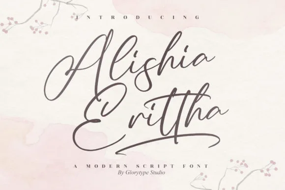 Alishia Erittha Font Alishia Erittha Font Poster 1
