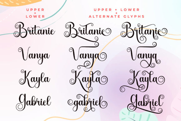 Aliyah Script Font Poster 2