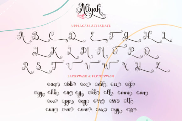 Aliyah Script Font Poster 10