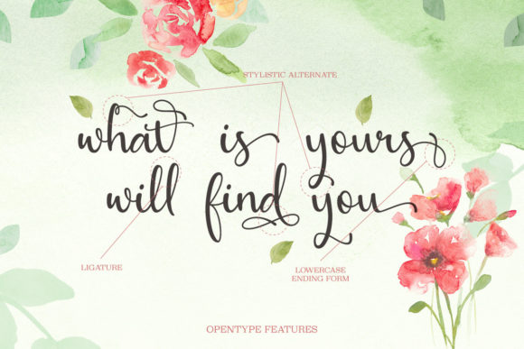 Allana Beauty Font Poster 2
