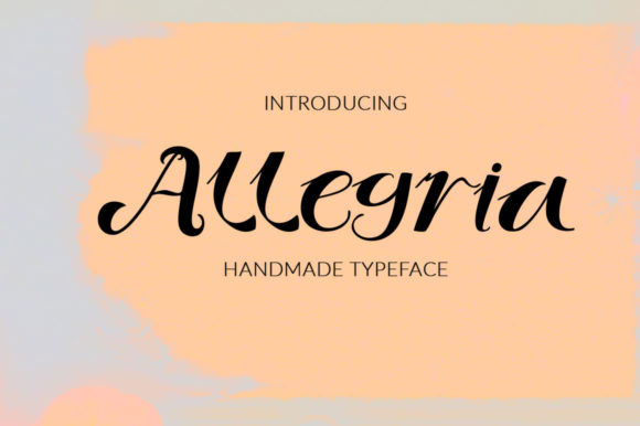 Allegria Font Poster 1