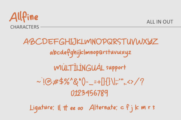 Allfine Font Poster 7