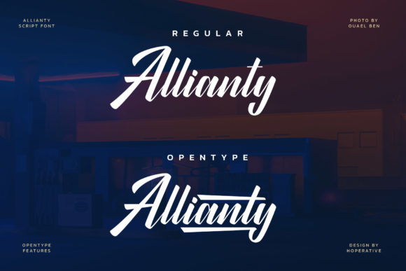 Allianty Font Poster 2