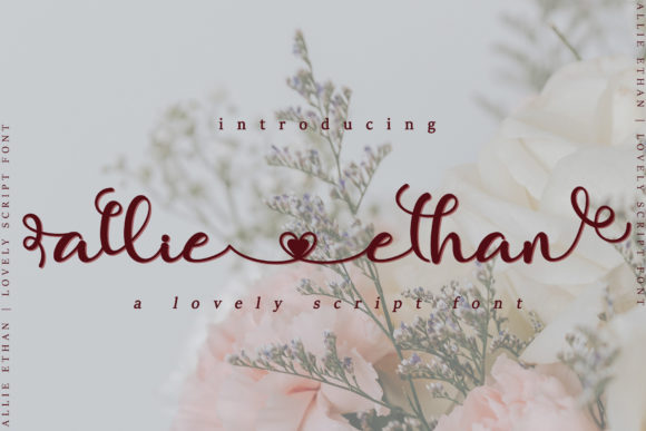 Allie Ethan Font Poster 1