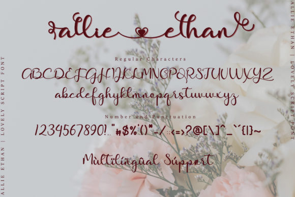 Allie Ethan Font Poster 8