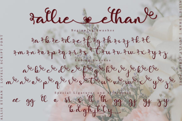 Allie Ethan Font Poster 9