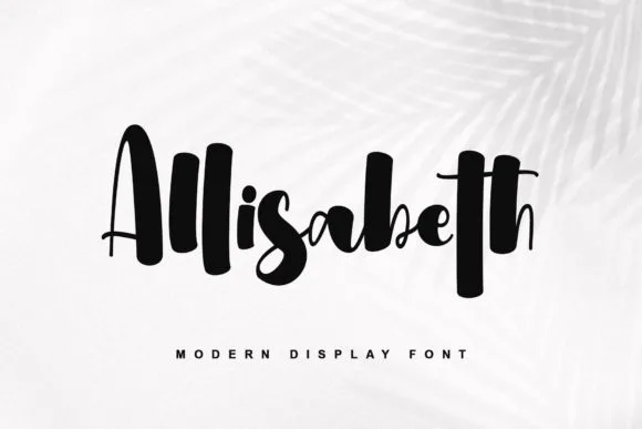 Allisabeth Font Allisabeth Font Poster 1