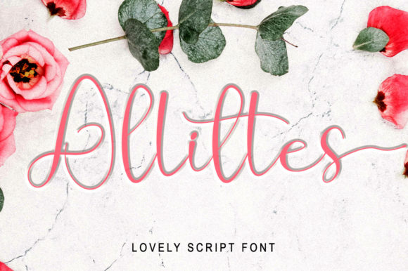 Allittes Font Poster 1