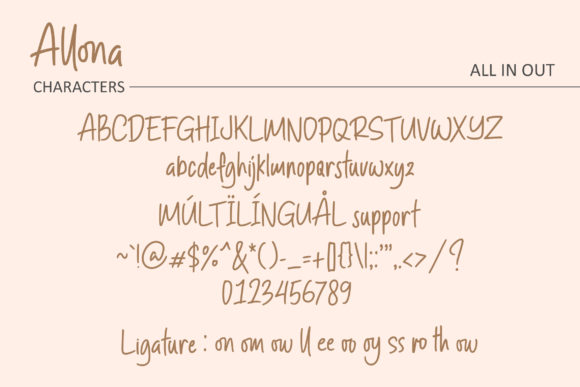 Allona Font Poster 7