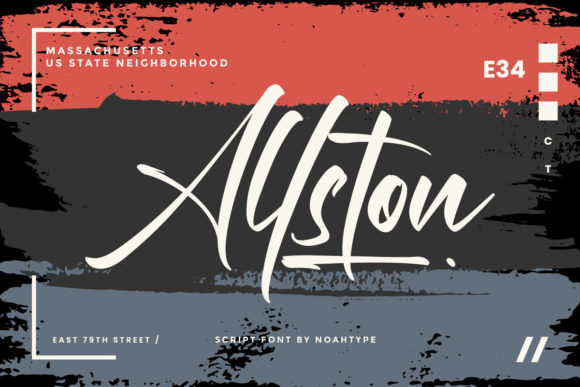 Allston Font Poster 1