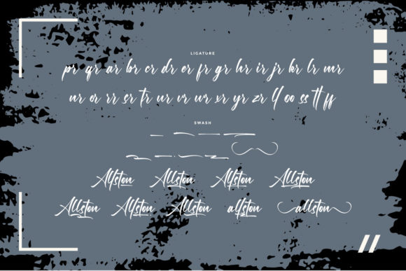 Allston Font Poster 6