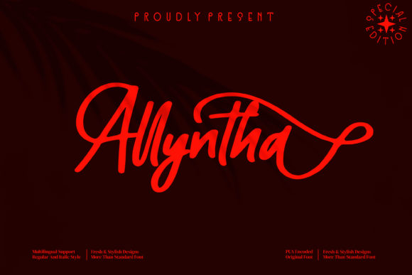 Allyntha Font Poster 1