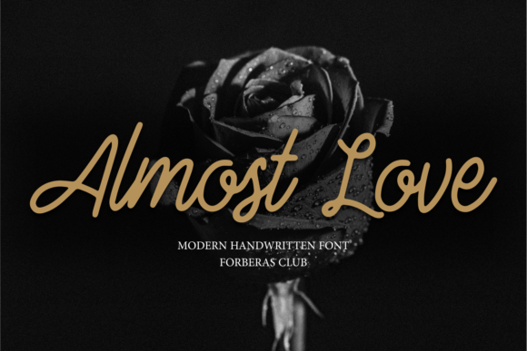 Almost Love Font Almost Love Font Poster 1