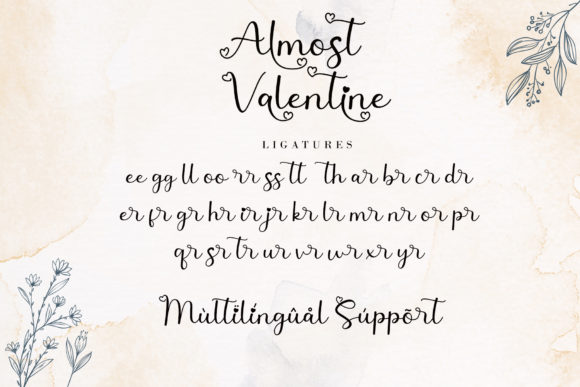 Almost Valentine Font Poster 11