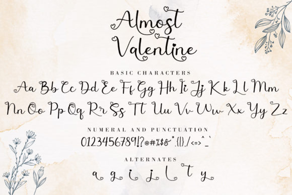 Almost Valentine Font Poster 9