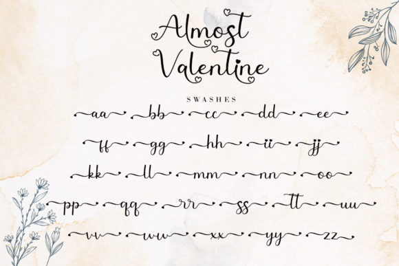 Almost Valentine Font Poster 10