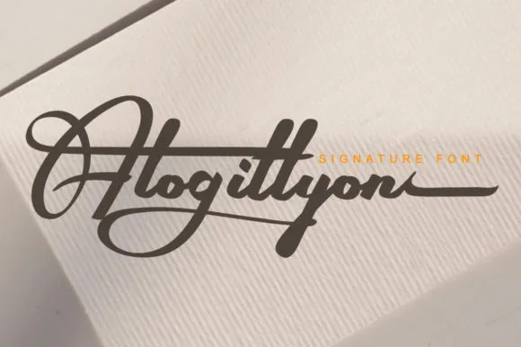 Alogittyon Font Alogittyon Font Poster 1