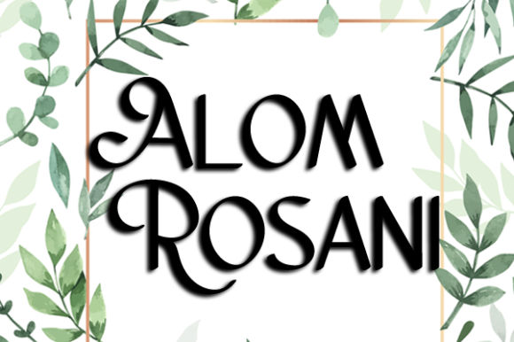 Alom Rosani Font Poster 1