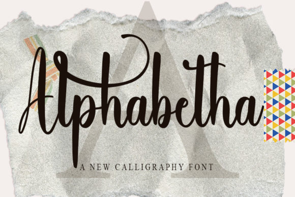 Alphabetha Font Poster 1