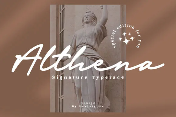 Althena Font Althena Font Poster 1