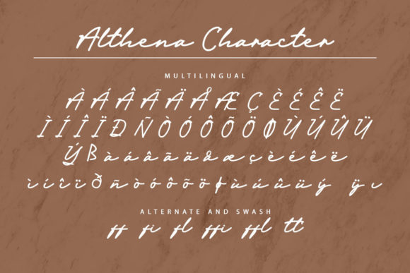 Althena Font Poster 10