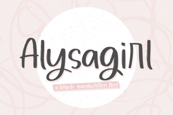 Alysagirl Font Poster 1