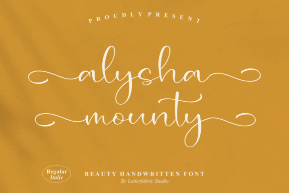 Alysha Mounty Font Poster 1