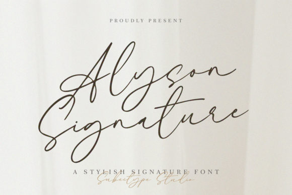 Alyson Signature Font