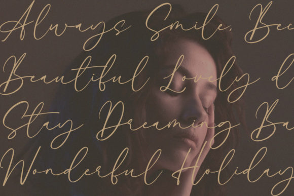 Alyson Signature Font Poster 3