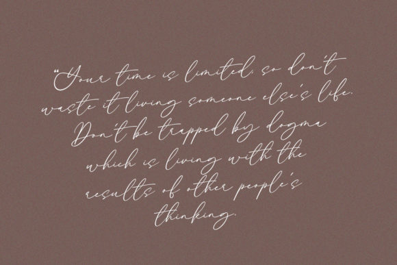 Alyson Signature Font Poster 6