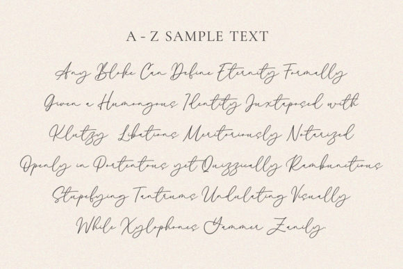 Alyson Signature Font Poster 7