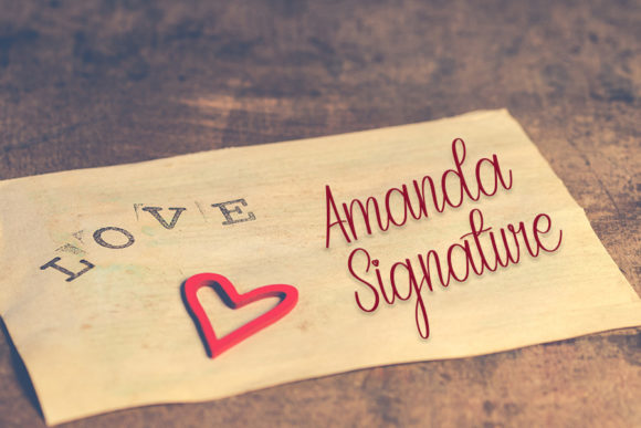 Amanda Font Poster 4