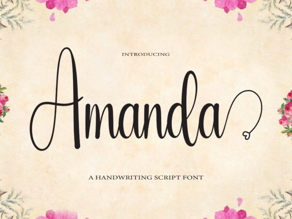Amanda Font Poster 1