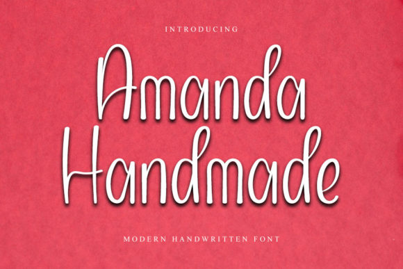 Amanda Handmade Font Poster 1