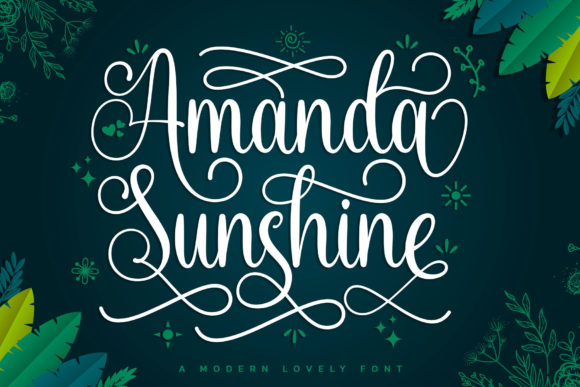 Amanda Sunshine Font Poster 1