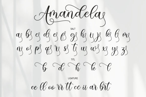 Amandela Font Poster 11