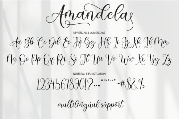 Amandela Font Poster 9