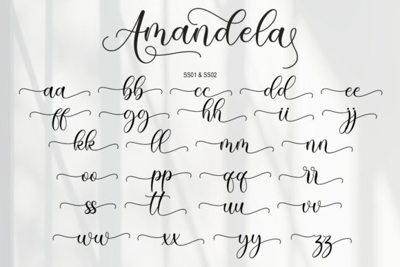 Amandela Font Poster 10