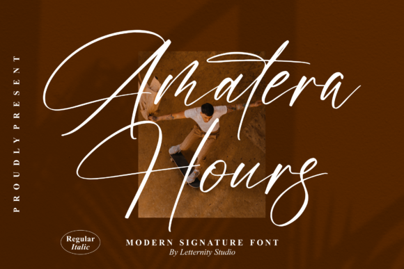Amatera Hours Font Poster 1