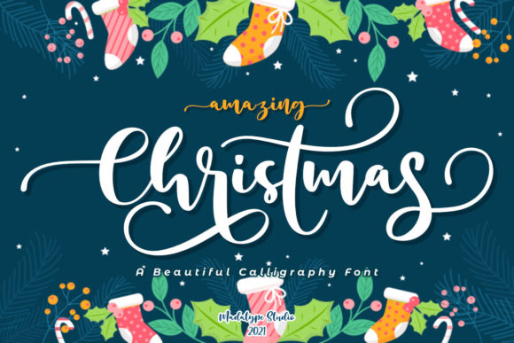 Amazing Christmas Font Poster 1