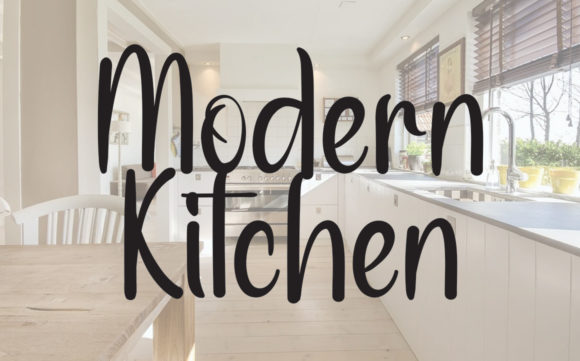 Amazing Kitchen Font Poster 3