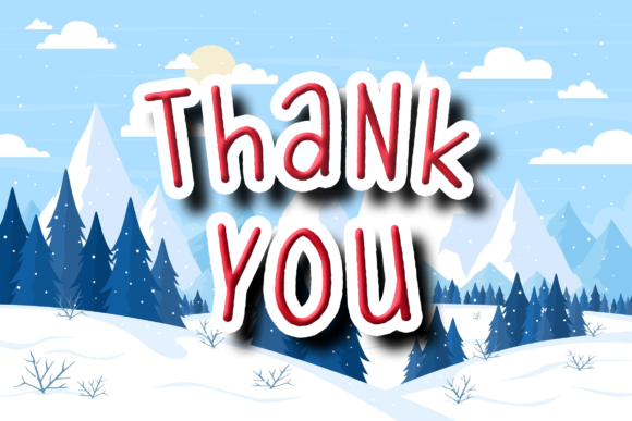 Amazing Winter Font Poster 5