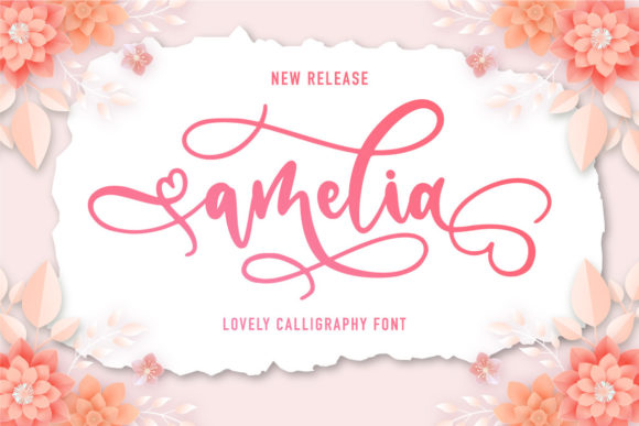 Amelia Font Poster 1