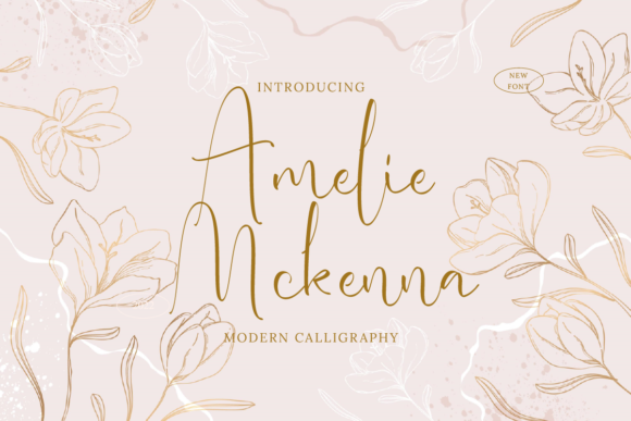 Amelie Mckenna Font Amelie Mckenna Font Poster 1